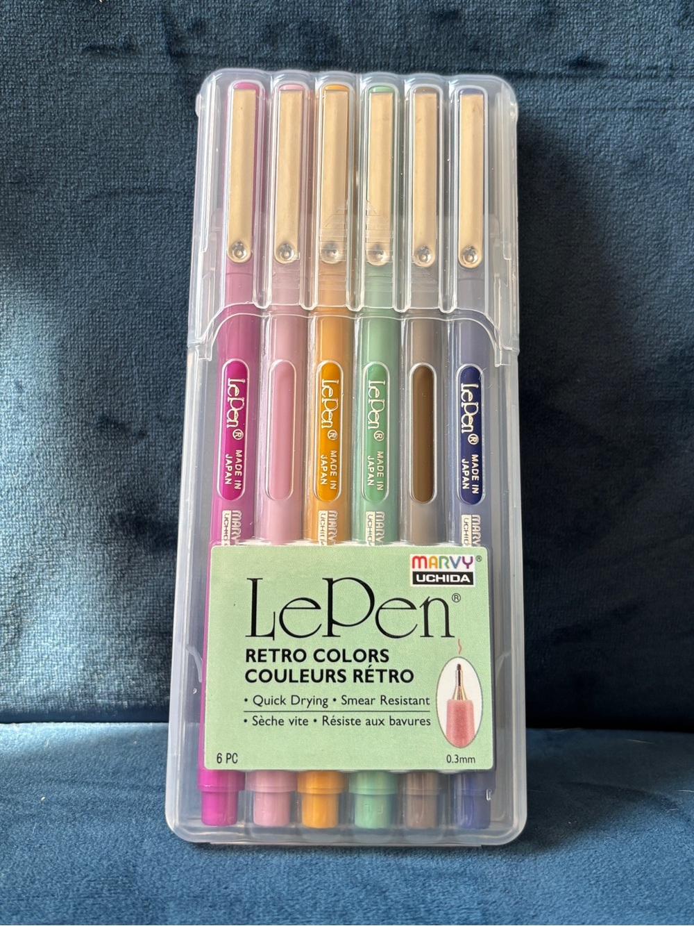 Marvy Uchida Le Pen Retro Colors Set (6 in total)